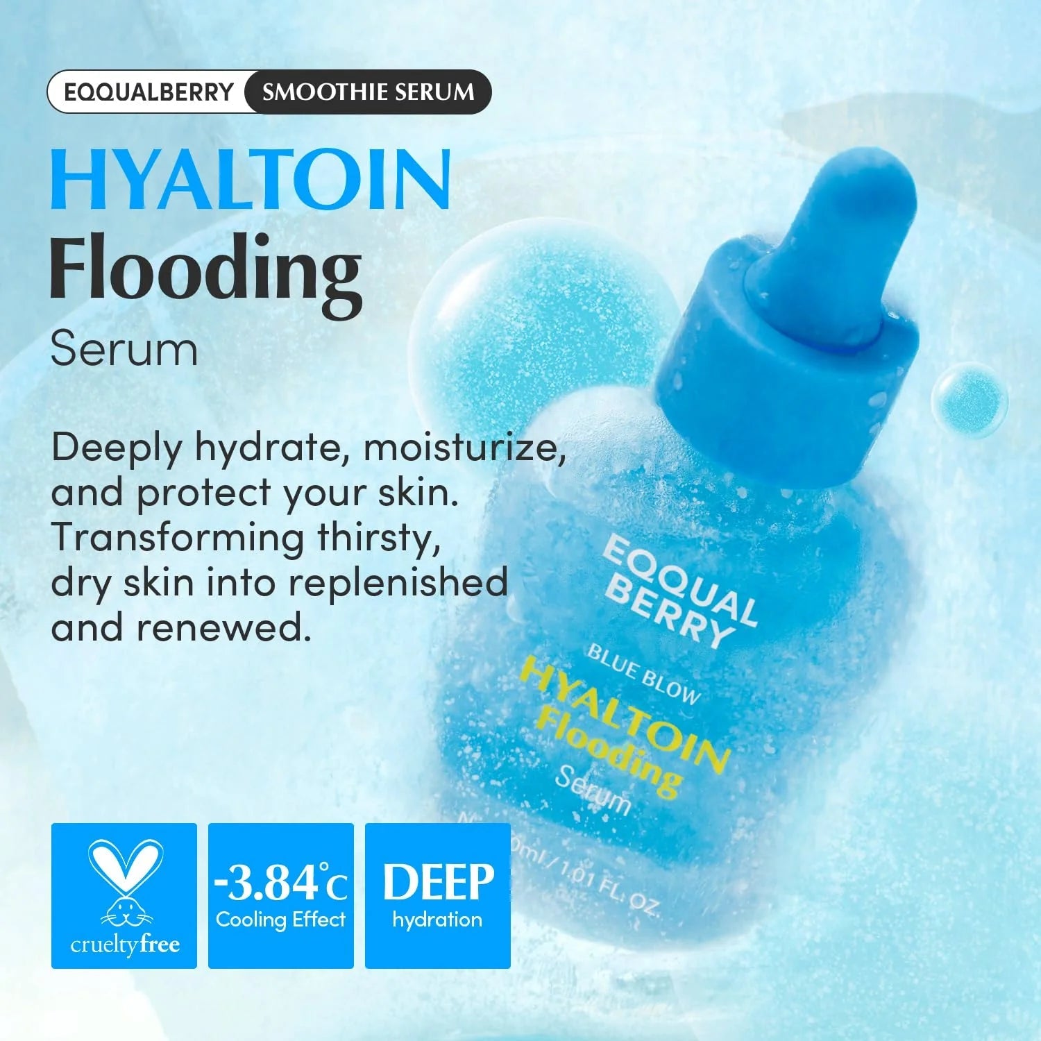 EQQUALBERRY Hyaltoin Flooding Serum 30ml by Eqqualberry – Serum & Ampoule