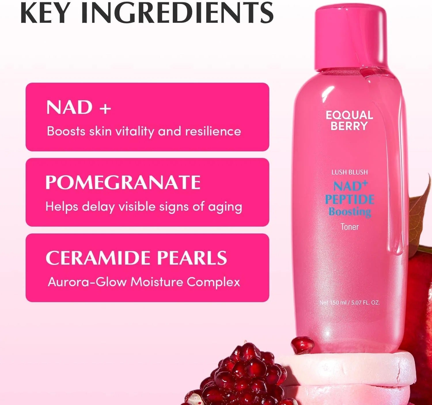 EQQUALBERRY NAD+ Peptide Boosting Toner 150ml by Eqqualberry – Toner & Essence
