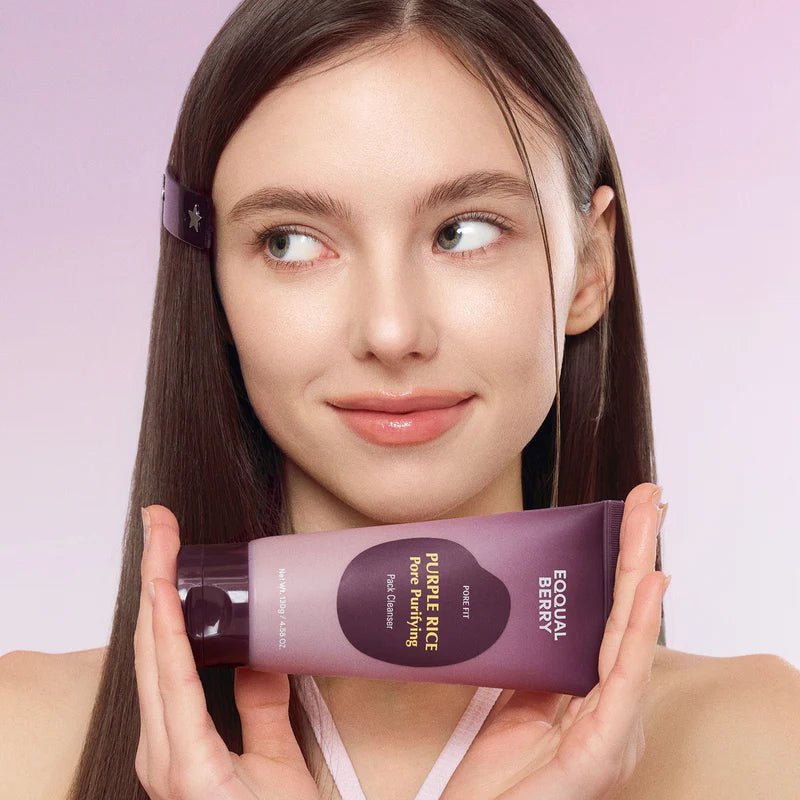 EQQUALBERRY Purple Rice Pore Purifying Pack Cleanser 130g by Eqqualberry – Facial Cleanser