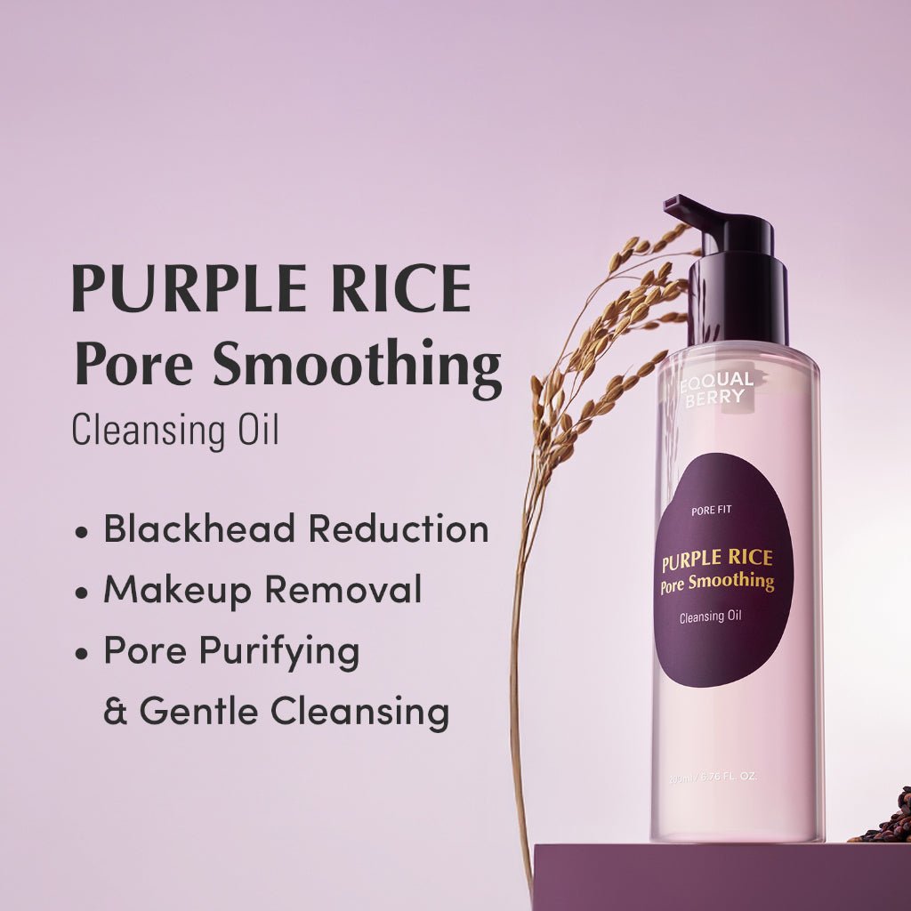 EQQUALBERRY Purple Rice Pore Smoothing Cleansing Oil 200ml by Eqqualberry – Makeup Remover