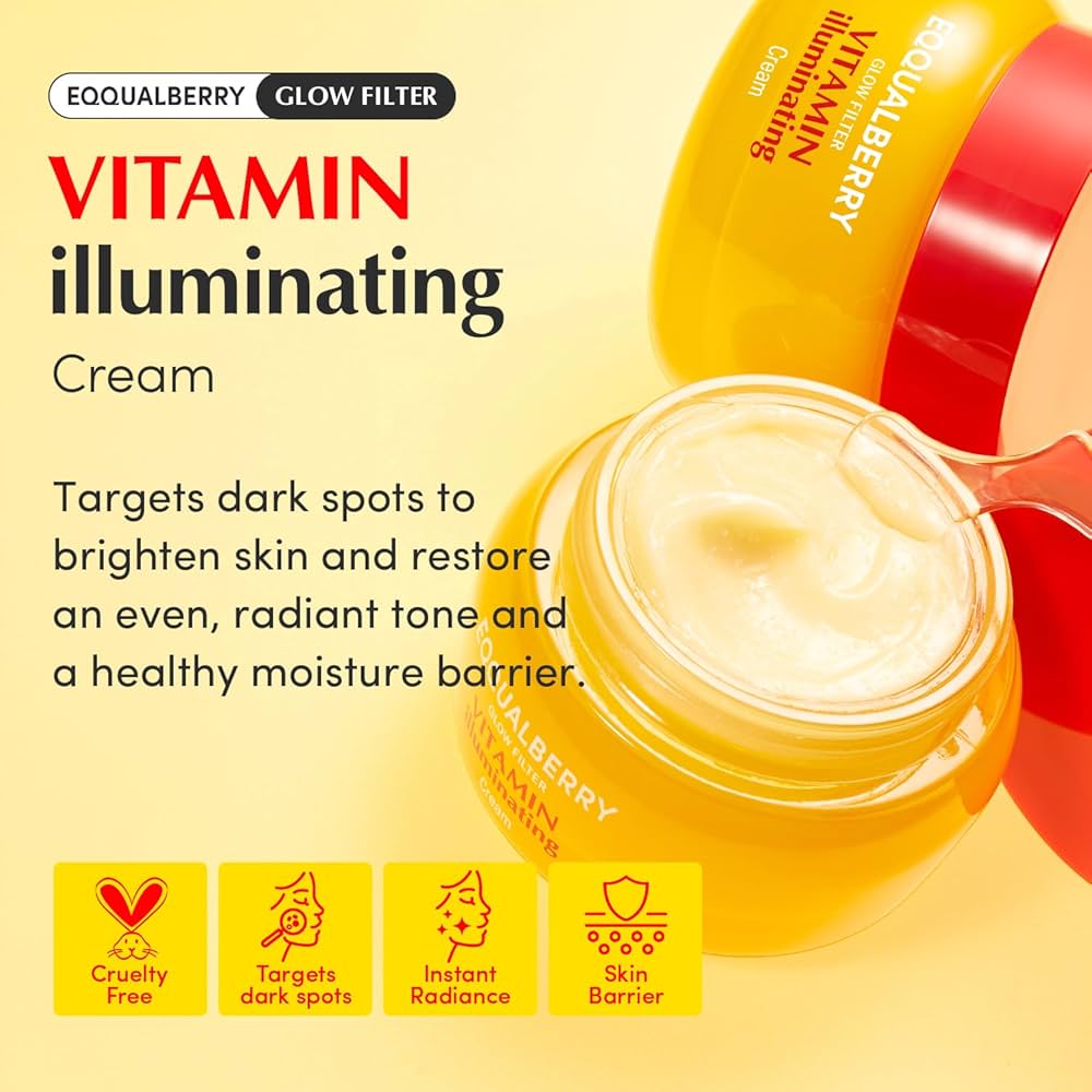 EQQUALBERRY Vitamin Illuminating Cream 50ml by Eqqualberry – Gel Moisturizer