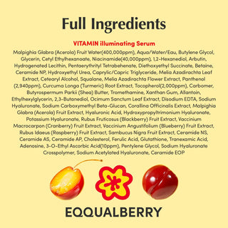 EQQUALBERRY Vitamin illuminating Serum 30ml by Eqqualberry – Serum & Ampoule