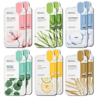 Essential Mask 10pcs (6 Styles) - Mediheal | Kiokii and...