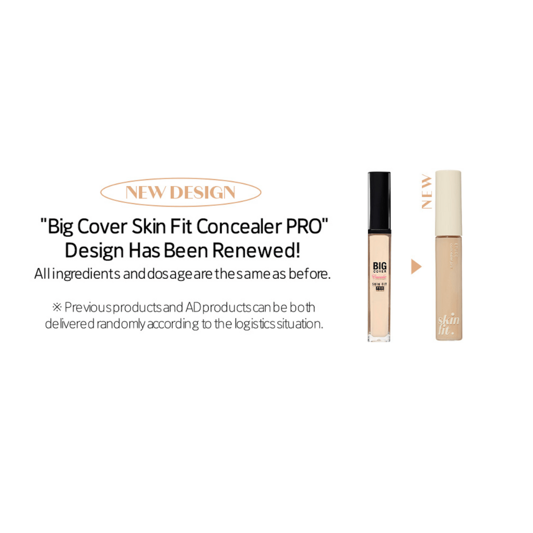 Etude House Big Cover Skin Fit Concealer PRO 7g (4 Shades) by Etude House – Concealer