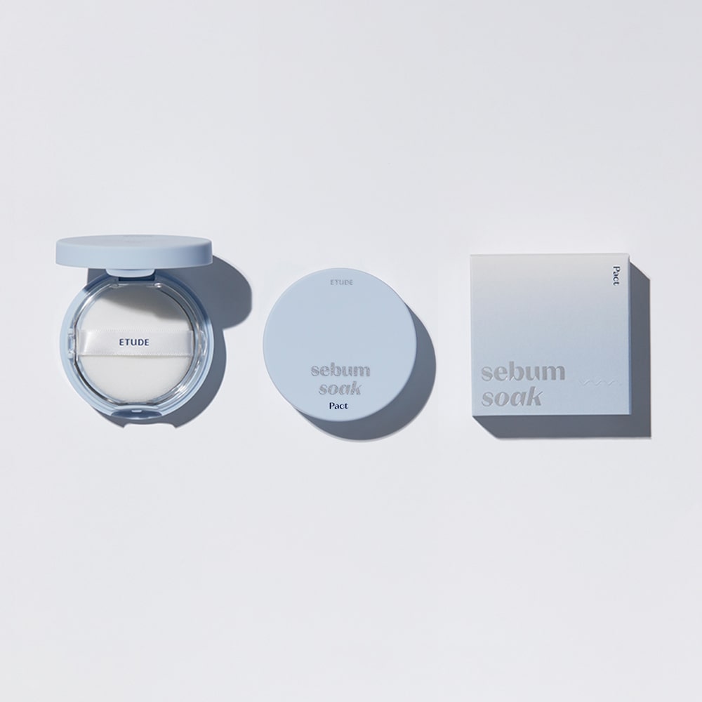 Etude Sebum Soak Pact 9.5g by Etude House – Setting Powder & Spray