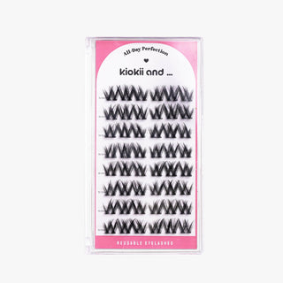 Eyelashes Book Cluster Lashes - Elegant Edge (10mm - 13mm) - Kiokii and... | Kiokii and...