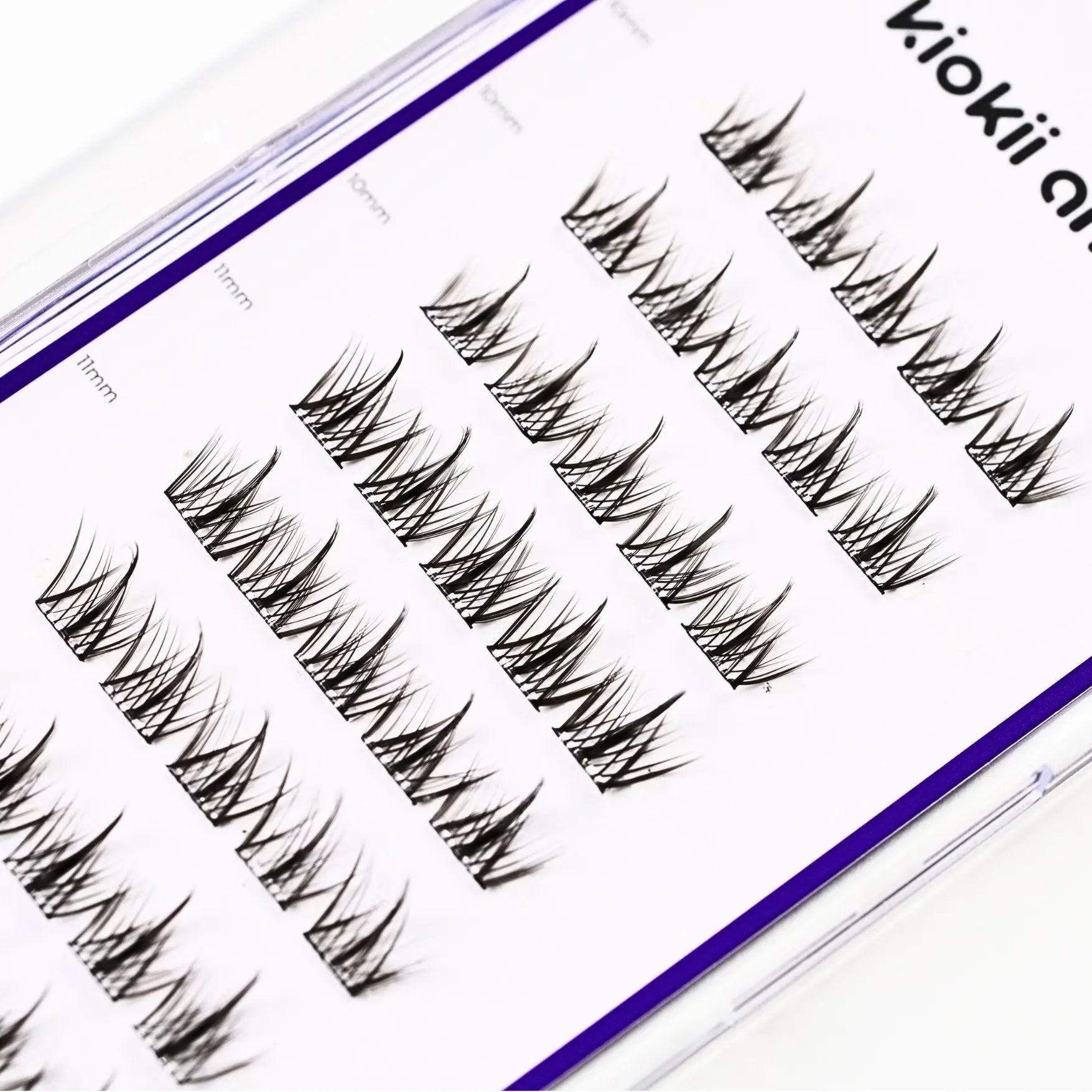 Kiokii Book Cluster Glue - Free Lashes - Elegant Length 10mm - 12mm by Kiokii and... – False Lashes