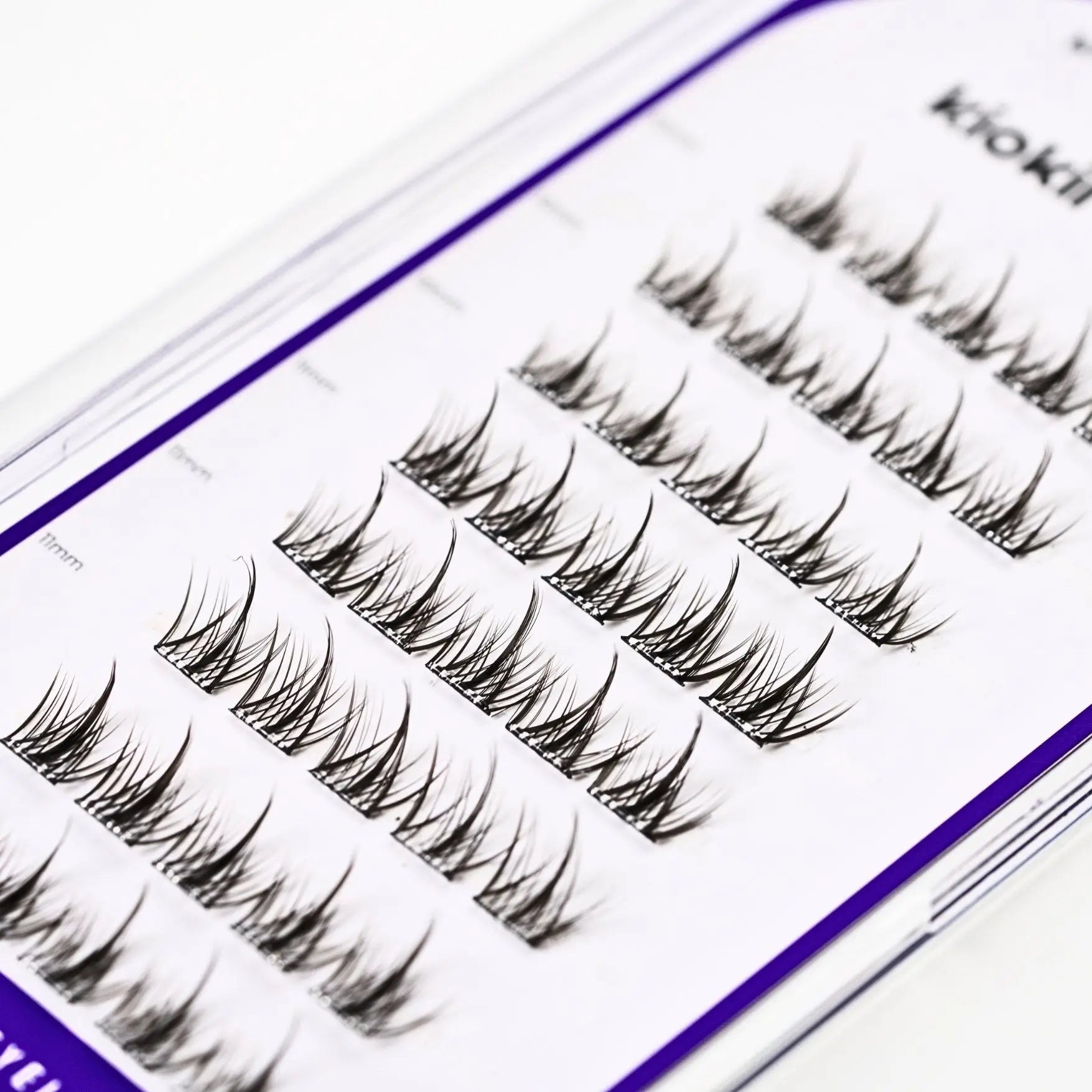 Kiokii Book Cluster Glue - Free Lashes - Elegant Length 10mm - 12mm by Kiokii and... – False Lashes