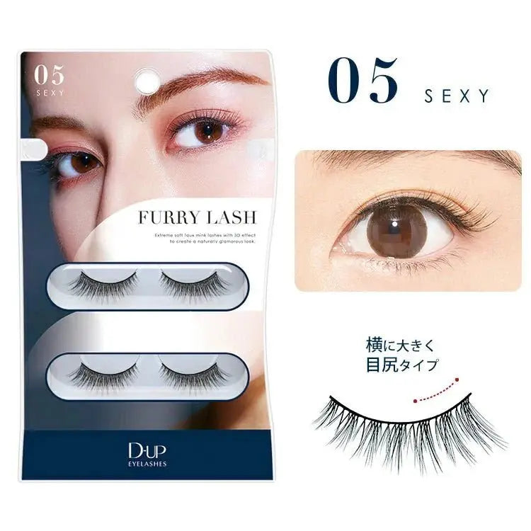 D - up Eyelashes Furry Lash 01 - 05 by D - up – False Lashes