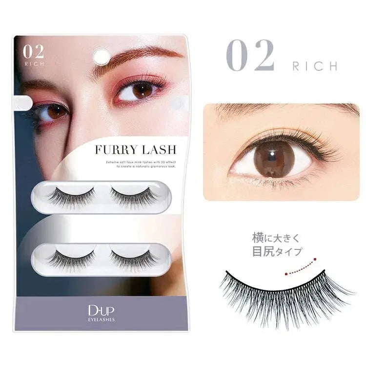 D - up Eyelashes Furry Lash 01 - 05 by D - up – False Lashes