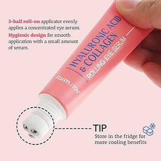 FARMSTAY Hyaluronic Acid & Collagen Rolling Eye Serum 25ml by Farmstay – Eye Cream & Serum photo