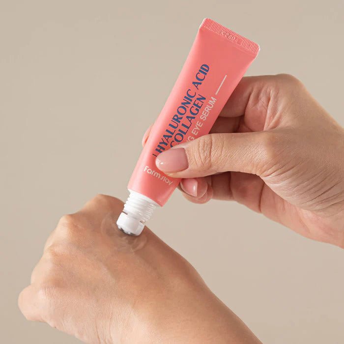FARMSTAY Hyaluronic Acid & Collagen Rolling Eye Serum 25ml by Farmstay – Eye Cream & Serum