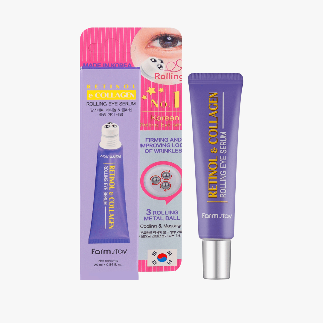 FARMSTAY Retinol & Collagen Rolling Eye Serum 25ml by Farmstay – Eye Cream & Serum