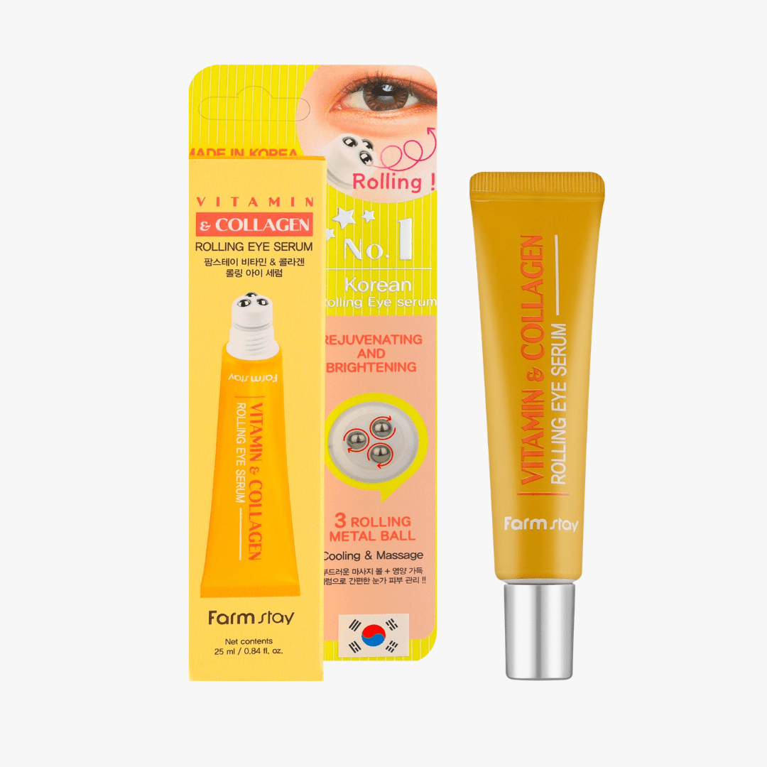 FARMSTAY Vitamin & Collagen Rolling Eye Serum 25ml by Farmstay – Eye Cream & Serum