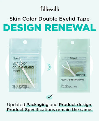 FILLIMILLI Skin Color Double Eyelid Tape 44pcs by Fillimilli – Eyelid Tape photo