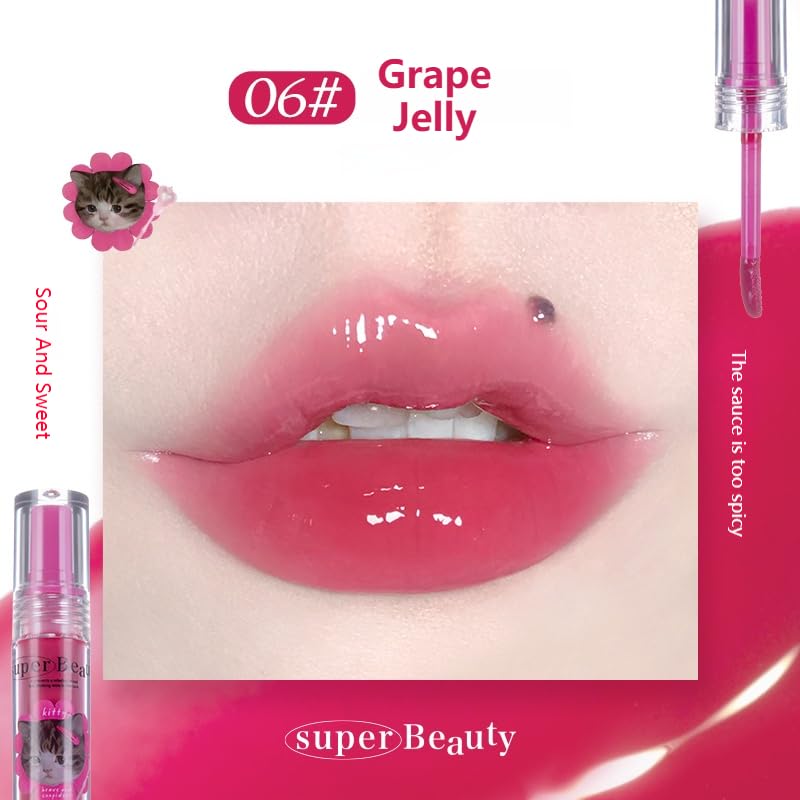 FLORTTE I AM SUPER BEAUTY Lip Gloss Serum 06 Grape Jelly (Clearance) by Flortte – Lip Gloss