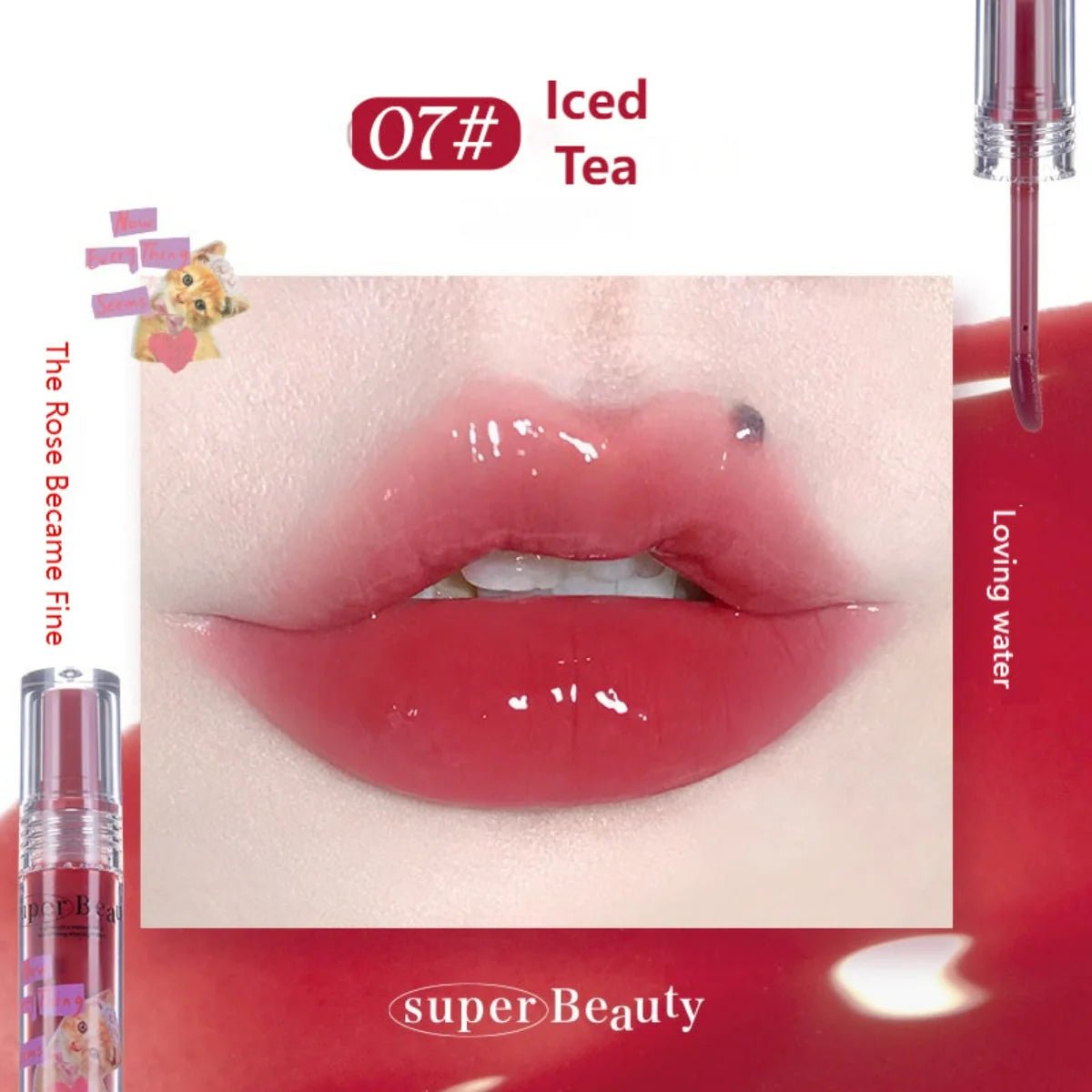 FLORTTE I AM SUPER BEAUTY Lip Gloss Serum (7 Colors) by Flortte – Lip Gloss