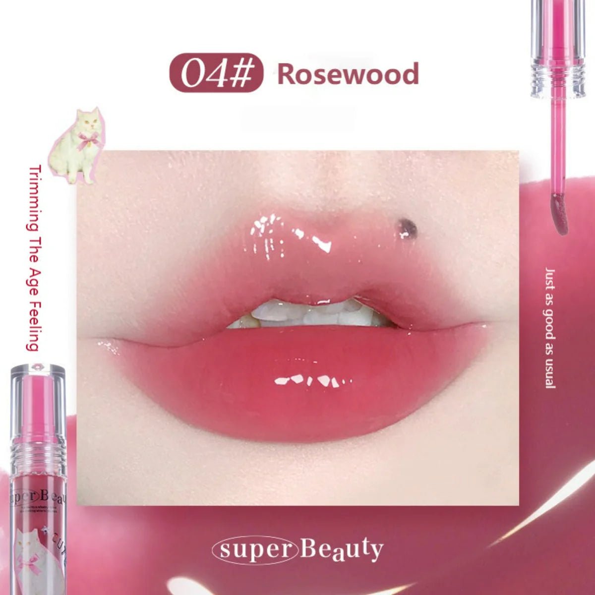 FLORTTE I AM SUPER BEAUTY Lip Gloss Serum (7 Colors) by Flortte – Lip Gloss