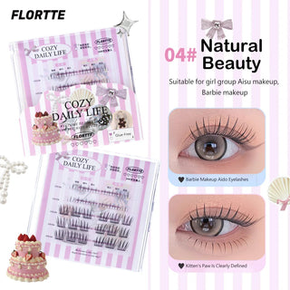 Flortte Segmented Self - Adhesive Glue - Free False Eyelash （4 Styles) - Flortte | Kiokii and...