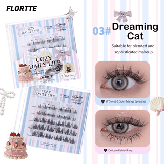 Flortte Segmented Self - Adhesive Glue - Free False Eyelash （4 Styles) - Flortte | Kiokii and...