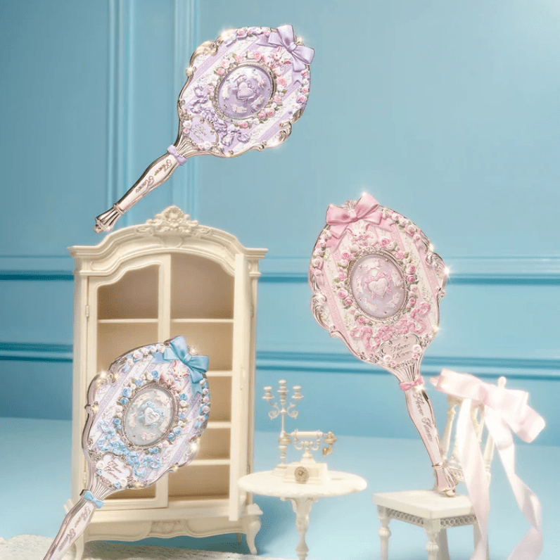 Flower Knows Bunny Garden Collection Hand Mirror (3 Colors) by Flower Knows – Grooming Tools