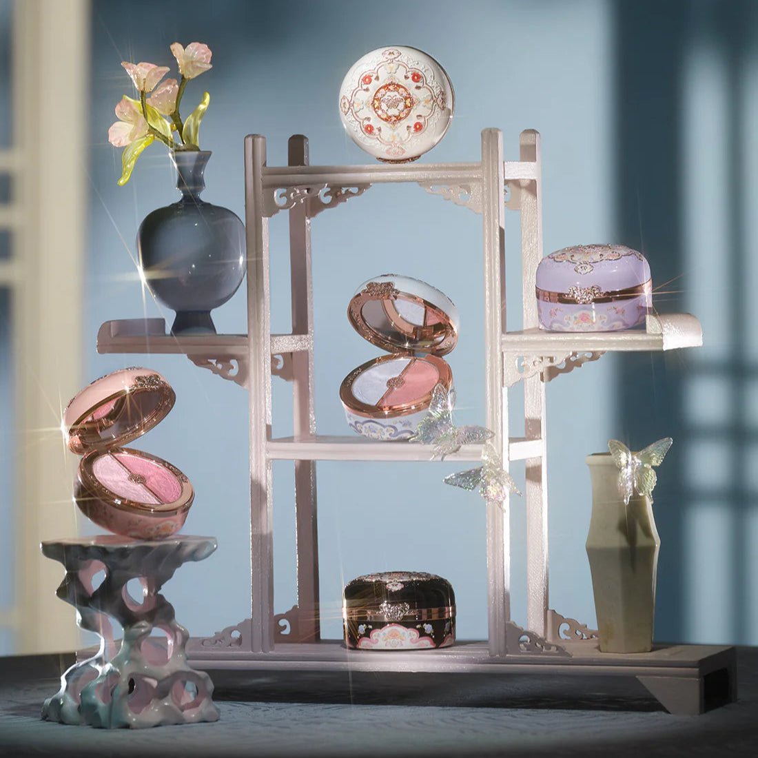 Flower Knows Butterfly Cloud Collar Rouge Box Highlighting & Blush Duo Powder by Flower Knows – Blush