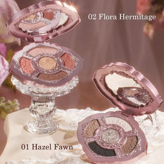 Flower Knows Midsummer Fairytales Collection Embossed Five - Color Makeup Palette 01 Hazel Fawn by Flower Knows – Eye Shadow