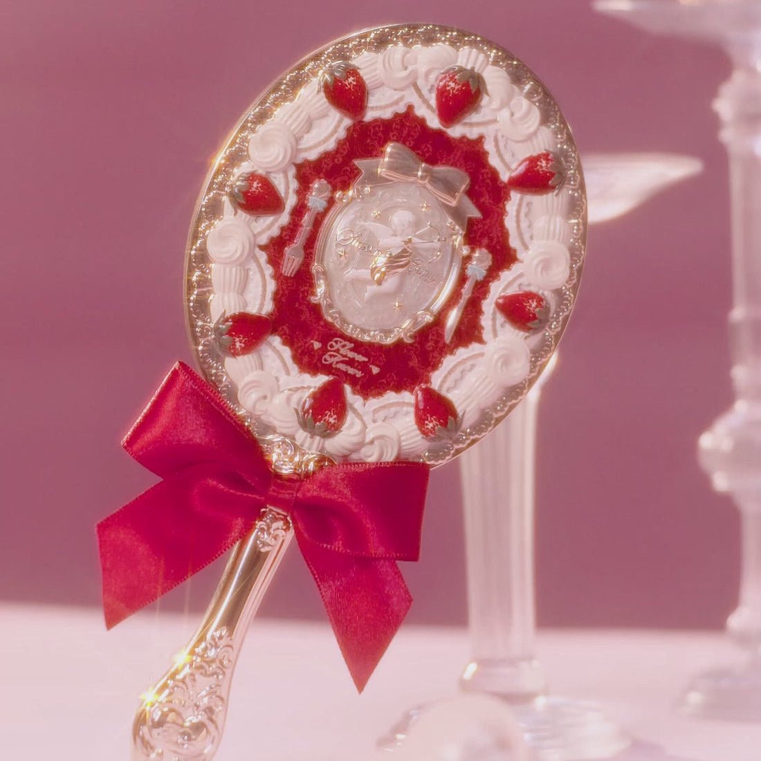 Flower Knows Strawberry Cupid Hand Mirror (3 Styles) by Flower Knows – Other Tools