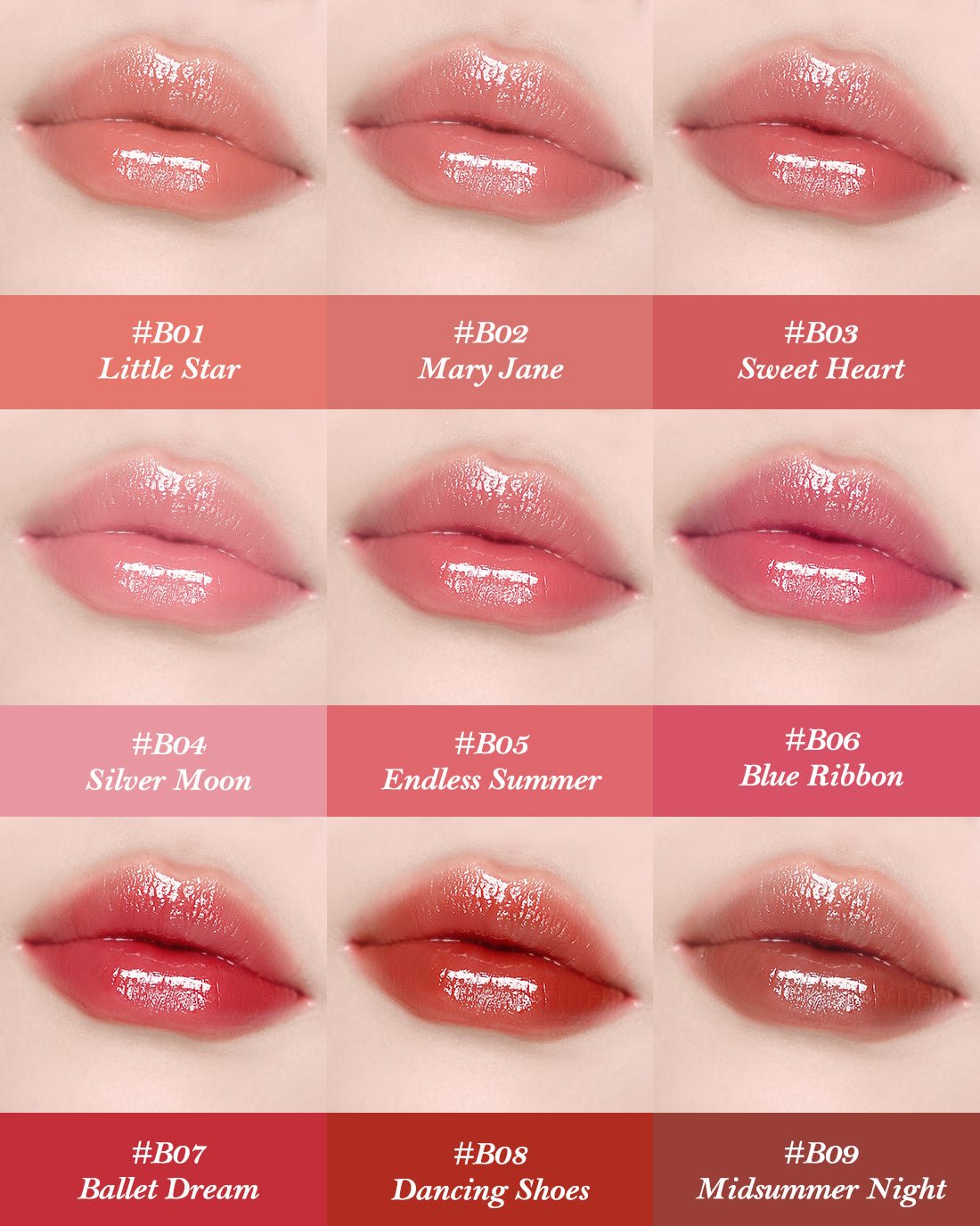 Flower Knows Swan Ballet Shine Lipstick (9 Colors)
