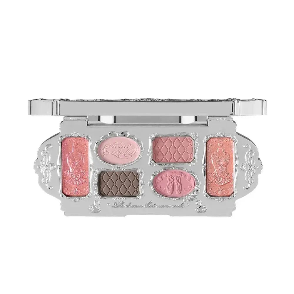 Flower Knows Swan Ballet Series Six Color Eyeshadow 03 Pink Swan by Flower Knows – Eye Shadow