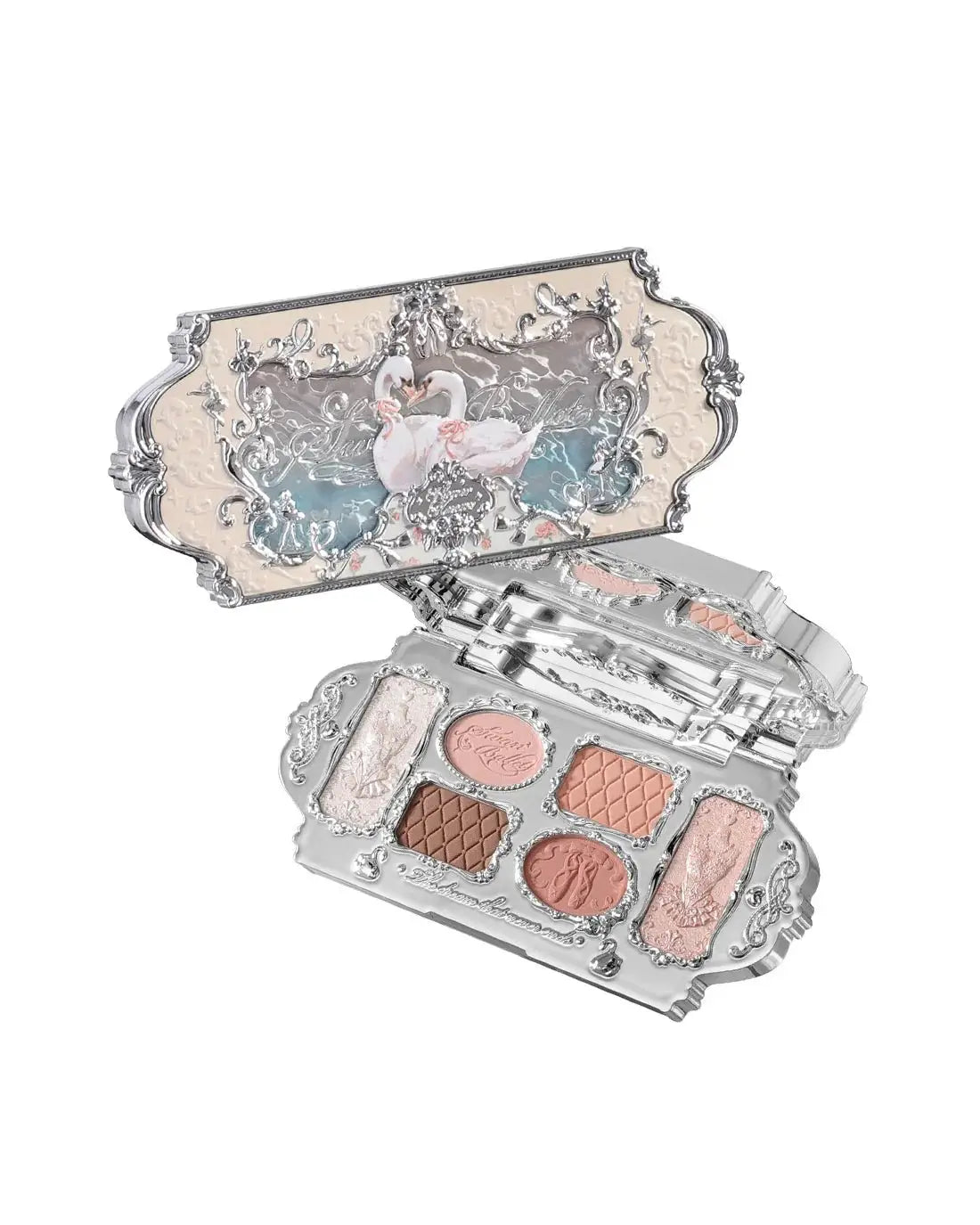 Flower Knows Swan Ballet Series Six Color Eyeshadow 03 Pink Swan by Flower Knows – Eye Shadow