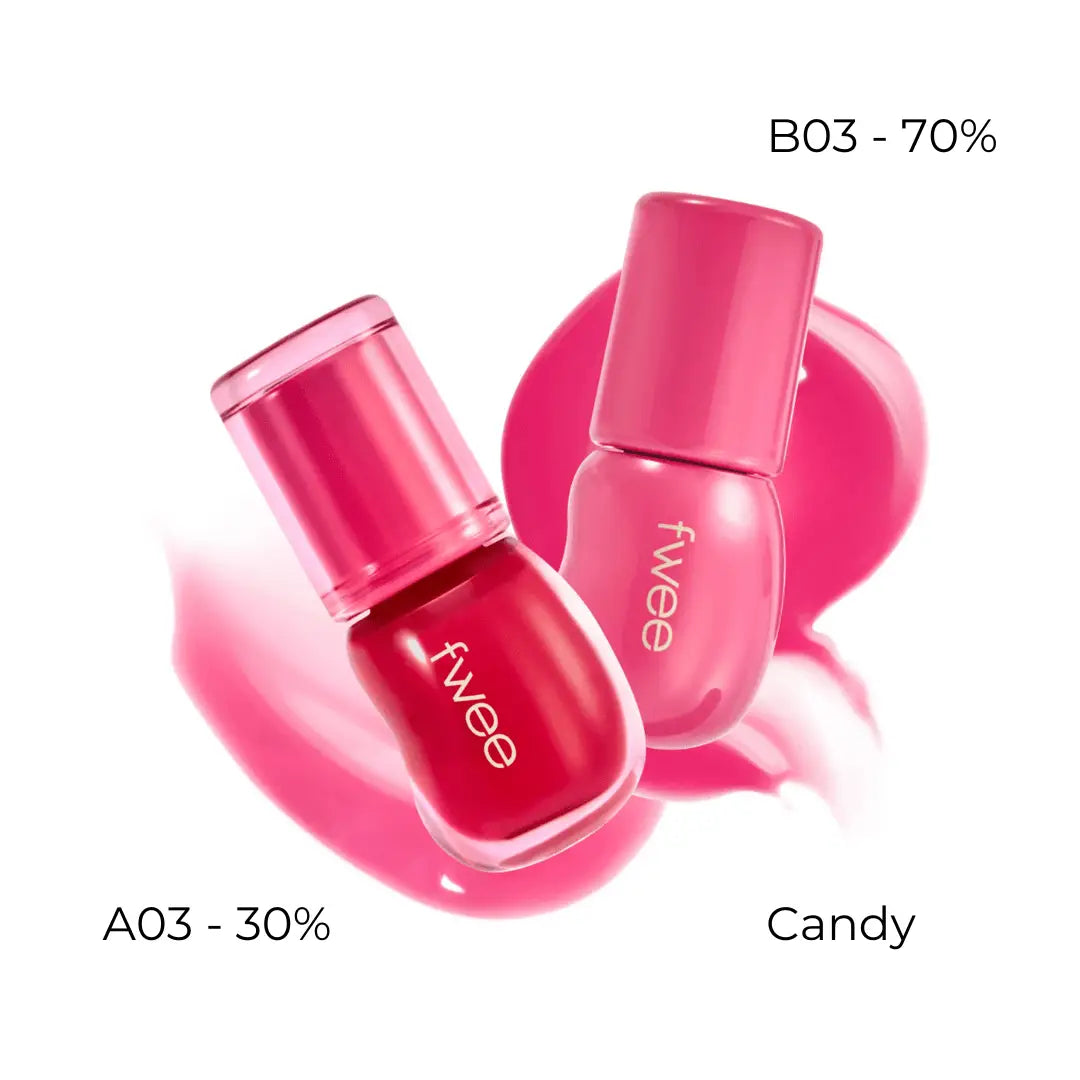 Fwee 3D Voluming Gloss - A03 & B03 (Candy) by Fwee – Lip Tint & Stain