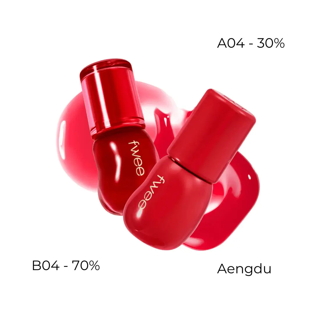 Fwee 3D Voluming Gloss - A04 & B04 (Aengdu) by Fwee – Lip Tint & Stain