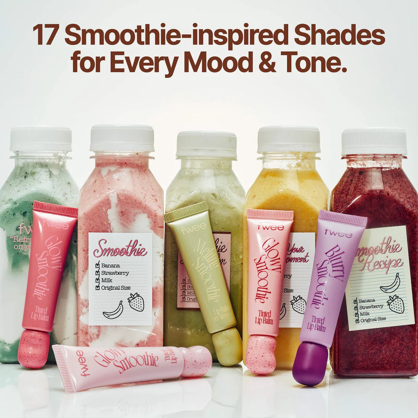 Fwee GLOWY Smoothie Tinted Lip Balm - 4 Colors by Fwee – Tinted Lip Balm