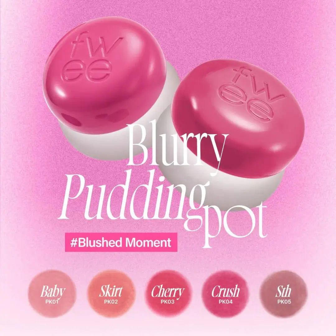 FWEE Lip&Cheek Blurry Pudding Pot 5g - Blushed Moment by Fwee – Lip & Cheek Balm