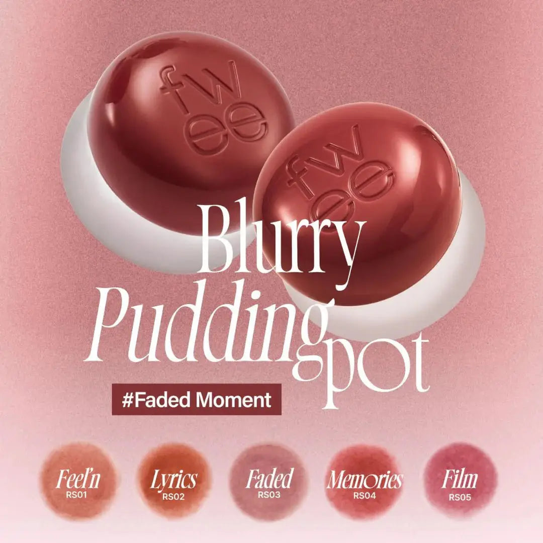 FWEE Lip&Cheek Blurry Pudding Pot 5g - Faded Moment by Fwee – Lip & Cheek Balm