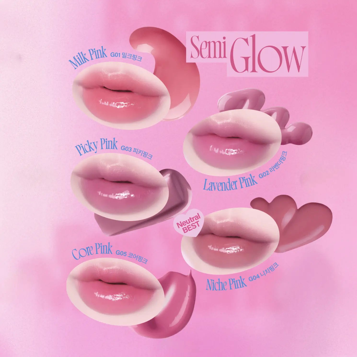 Fwee Pink Obsession Stay - Fit Lip Tint 3.8g - Matte & Glossy by Fwee – Lip Tint & Stain