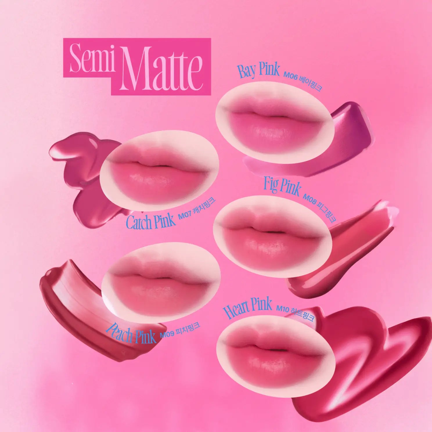 Fwee Pink Obsession Stay - Fit Lip Tint 3.8g - Matte & Glossy by Fwee – Lip Tint & Stain
