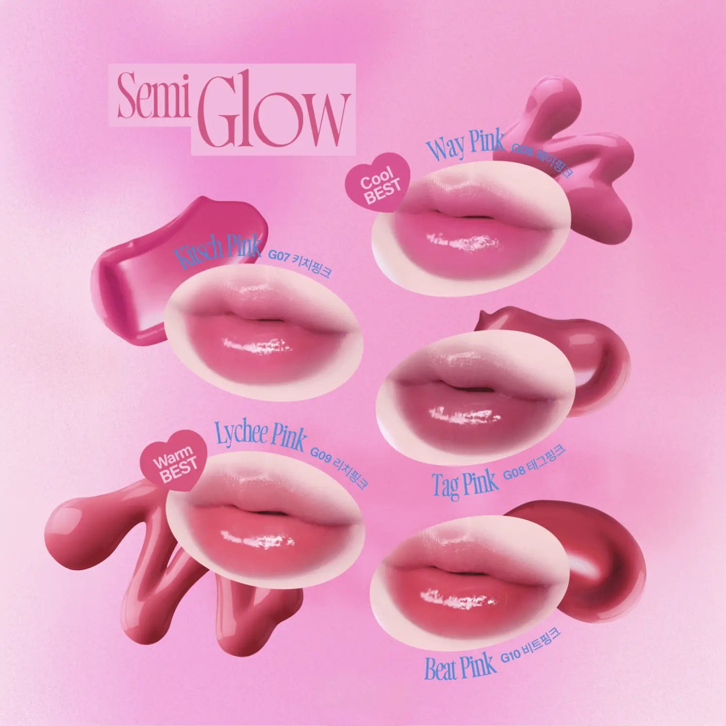 Fwee Pink Obsession Stay - Fit Lip Tint 3.8g - Matte & Glossy by Fwee – Lip Tint & Stain