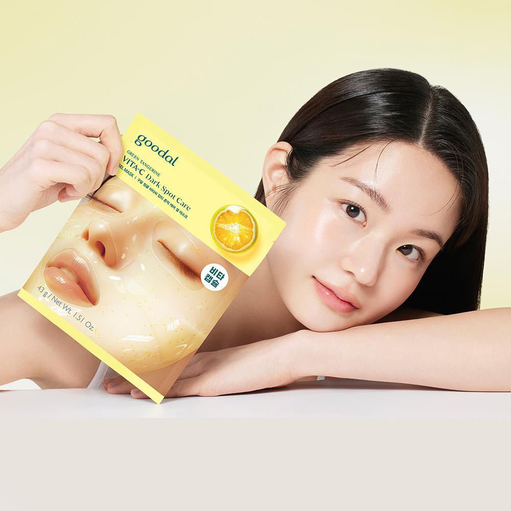 GOODAL Green Tangerine Vita C Dark Spot Care Gel Mask 5pcs by Goodal – Sheet Mask