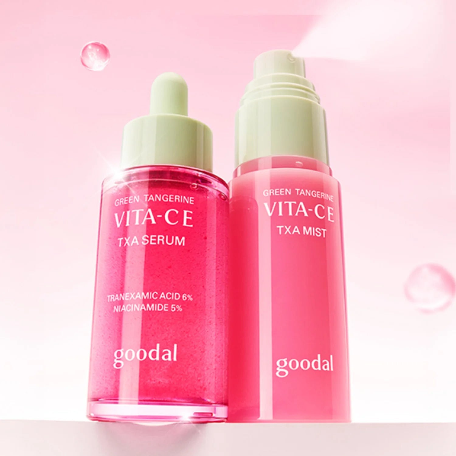 Goodal Green Tangerine Vita Ce TXA Serum 30ml + TXA Mist 50ml Set by Goodal – Skincare Set