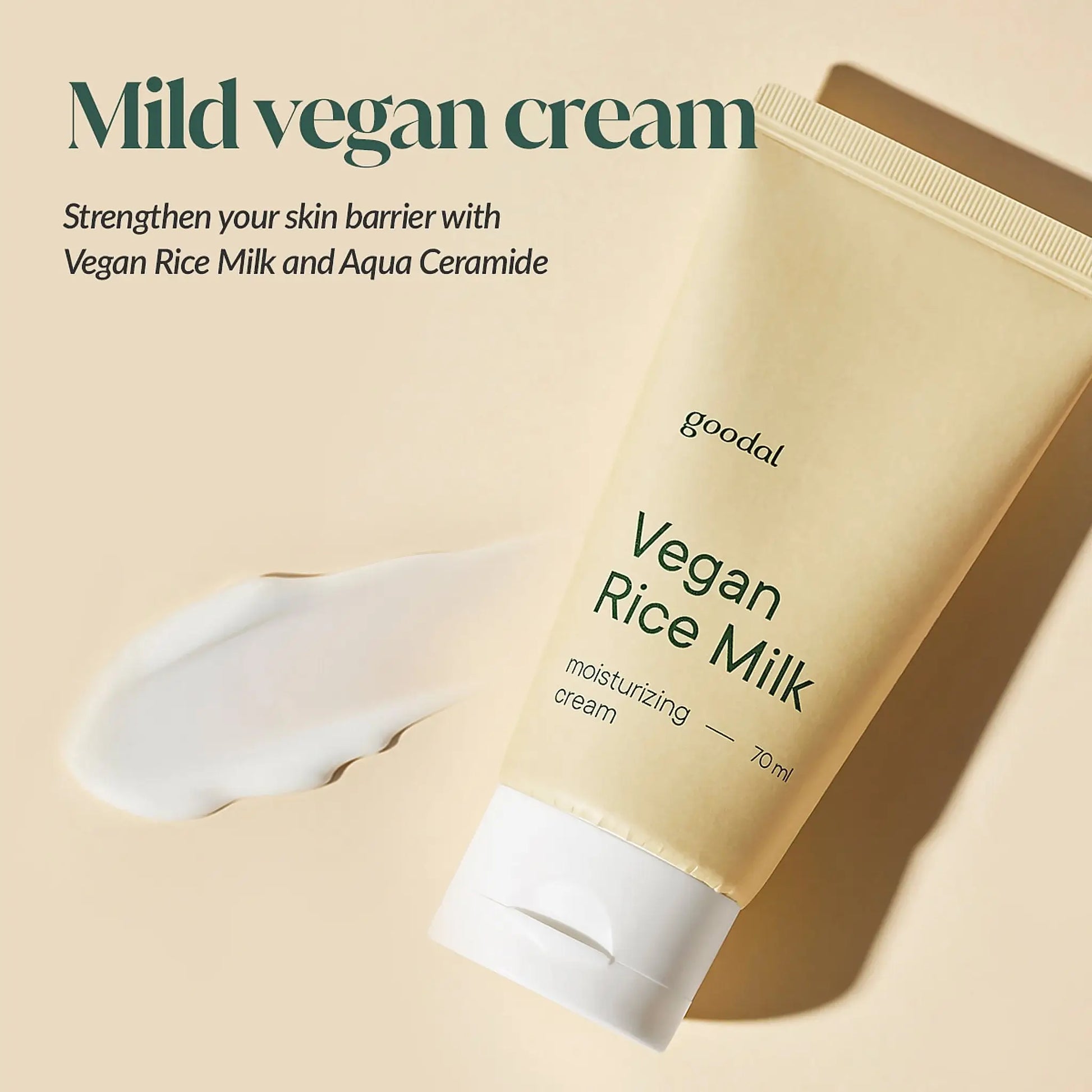 Goodal Vegan Rice Milk Moisturizing Cream 70ml by Goodal – Lotion & Cream