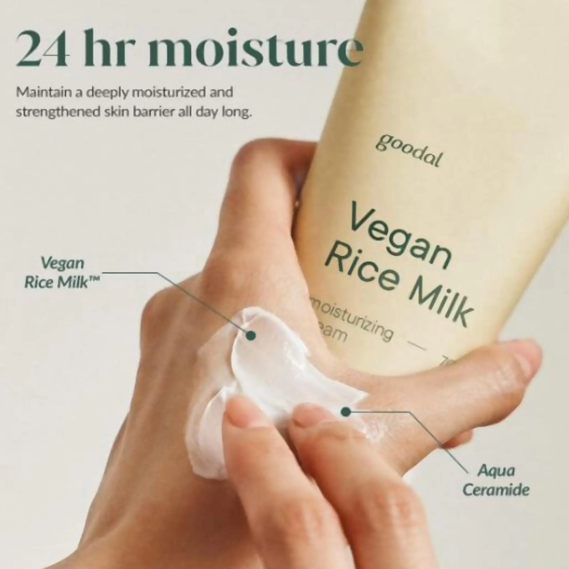Goodal Vegan Rice Milk Moisturizing Cream 70ml by Goodal – Lotion & Cream
