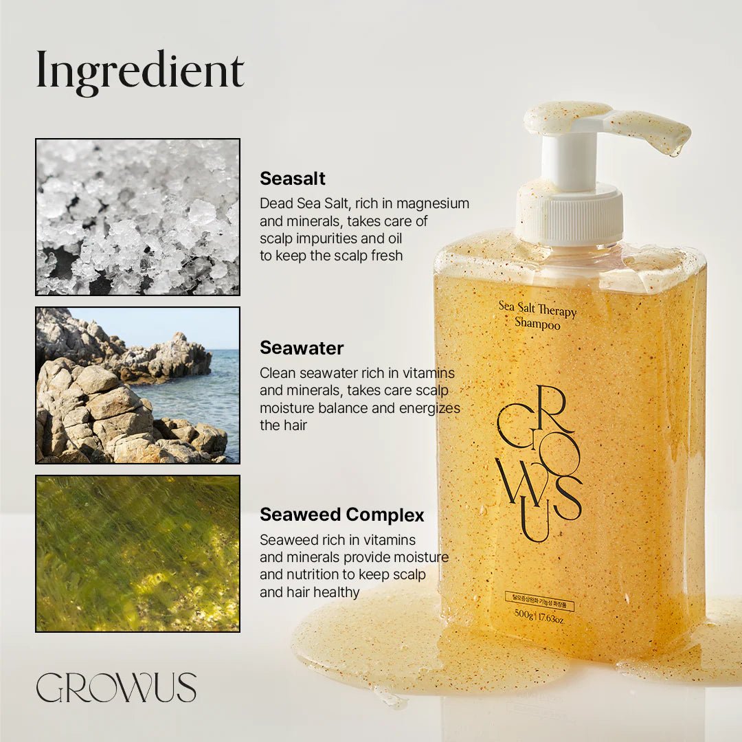 Growus Sea Salt Therapy Shampoo 500ml by GROWUS – Shampoo