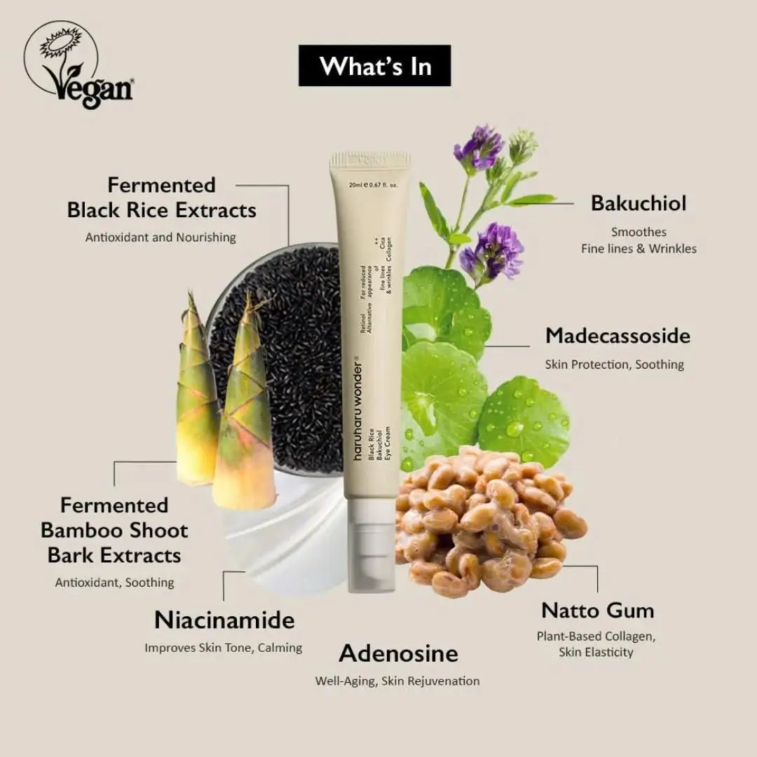 Haruharu Wonder Black Rice Bakuchiol Eye Cream 20ml by haruharu wonder – Eye Cream & Serum