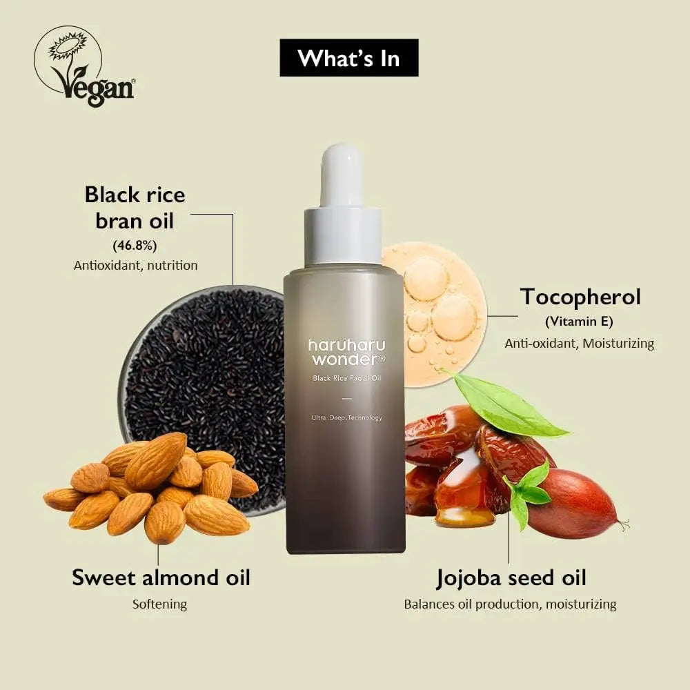 Haruharu Wonder Black Rice Facial Oil 30ml by haruharu wonder – Serum & Ampoule