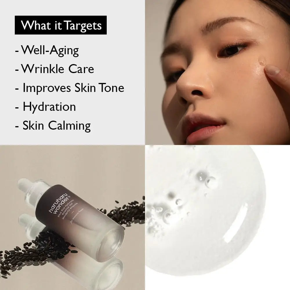 Haruharu Wonder Black Rice Hyaluronic Botanical 2GF Wonderful Ampoule 30ml by haruharu wonder – Serum & Ampoule