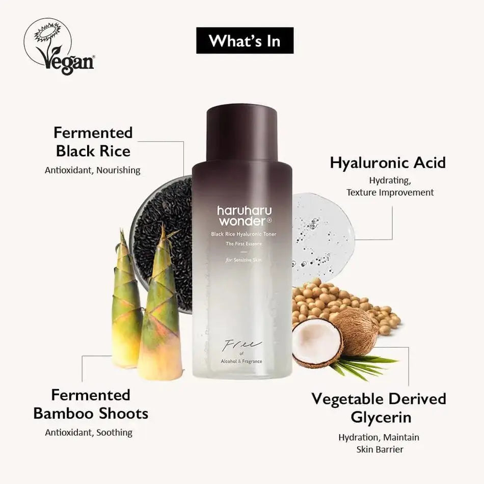 Haruharu Wonder Black Rice Hyaluronic Toner Unscented 150ml by haruharu wonder – Toner & Essence