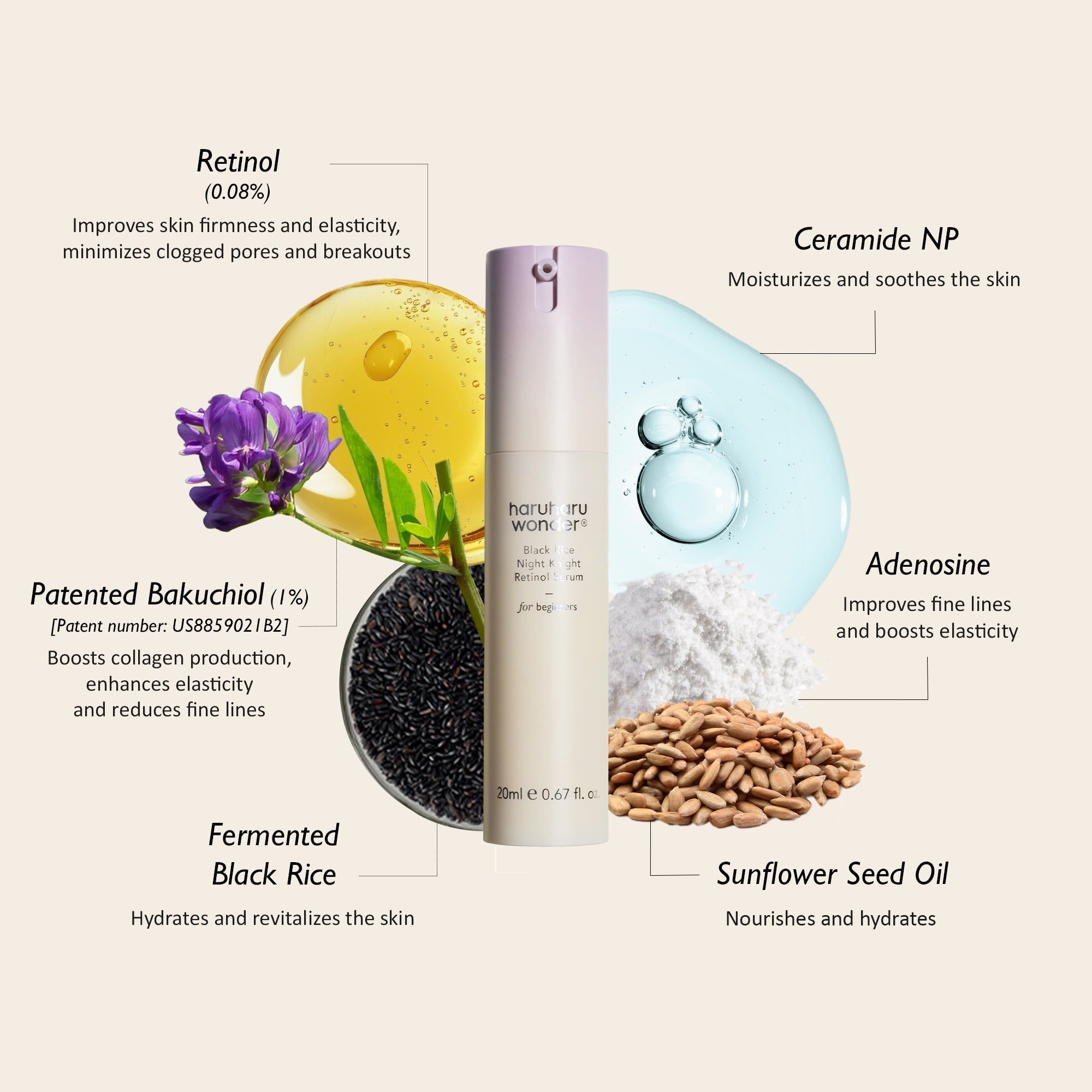 Haruharu Wonder Black Rice Night Knight Retinol Serum 20ml by haruharu wonder – Serum & Ampoule