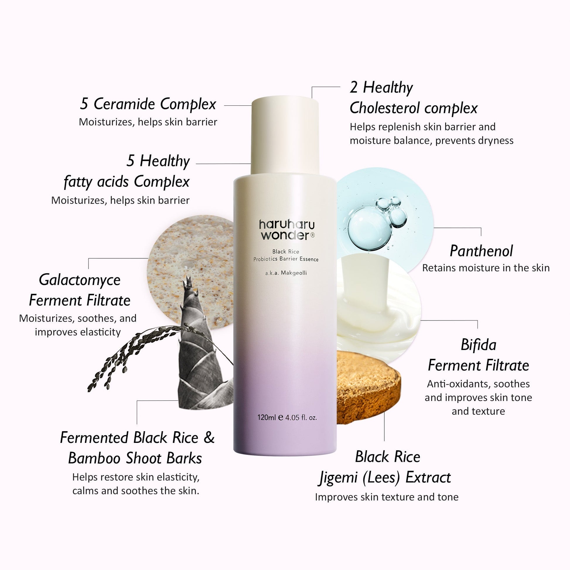 Haruharu Wonder Black Rice Probiotics Barrier Essence 120ml by haruharu wonder – Toner & Essence